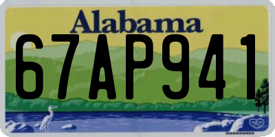 AL license plate 67AP941