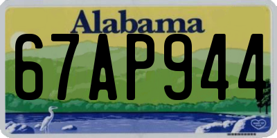 AL license plate 67AP944