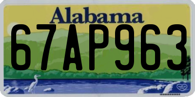 AL license plate 67AP963