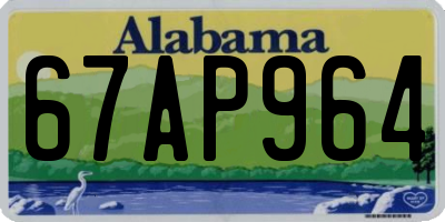 AL license plate 67AP964
