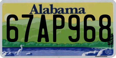 AL license plate 67AP968