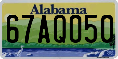 AL license plate 67AQ050