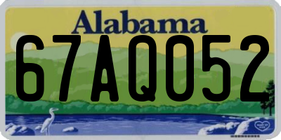 AL license plate 67AQ052