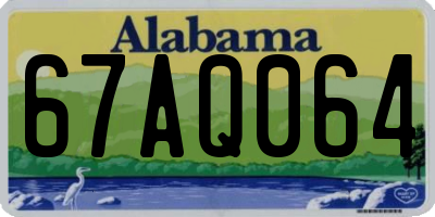 AL license plate 67AQ064
