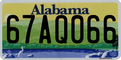 AL license plate 67AQ066