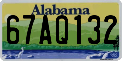 AL license plate 67AQ132