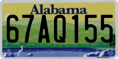 AL license plate 67AQ155