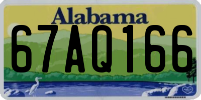 AL license plate 67AQ166