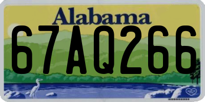 AL license plate 67AQ266