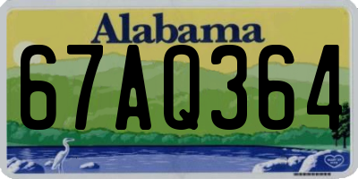 AL license plate 67AQ364