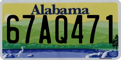 AL license plate 67AQ471