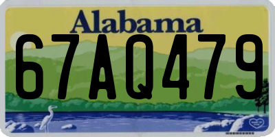 AL license plate 67AQ479