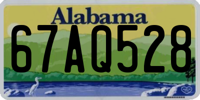 AL license plate 67AQ528