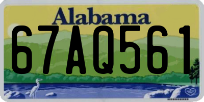AL license plate 67AQ561