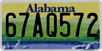AL license plate 67AQ572