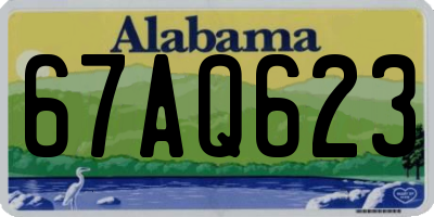 AL license plate 67AQ623