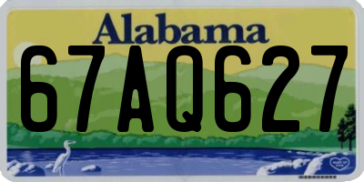 AL license plate 67AQ627