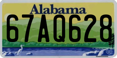 AL license plate 67AQ628