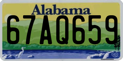 AL license plate 67AQ659