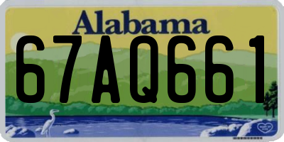 AL license plate 67AQ661
