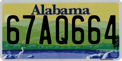 AL license plate 67AQ664
