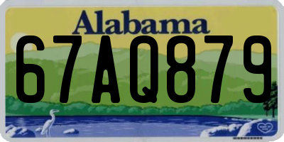 AL license plate 67AQ879
