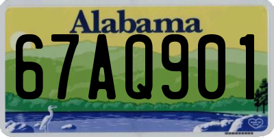 AL license plate 67AQ901