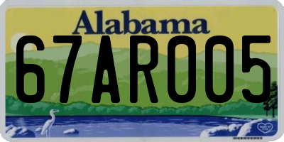 AL license plate 67AR005