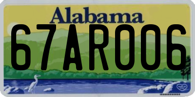 AL license plate 67AR006