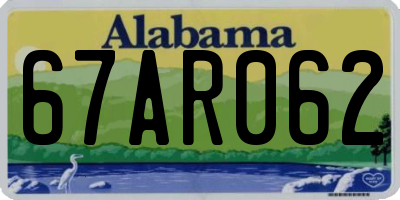 AL license plate 67AR062