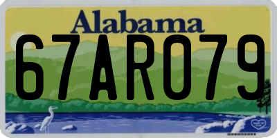 AL license plate 67AR079
