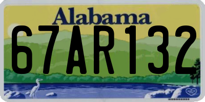 AL license plate 67AR132