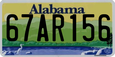 AL license plate 67AR156
