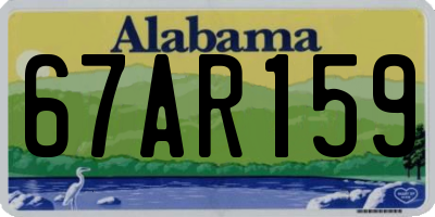AL license plate 67AR159