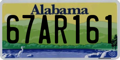 AL license plate 67AR161
