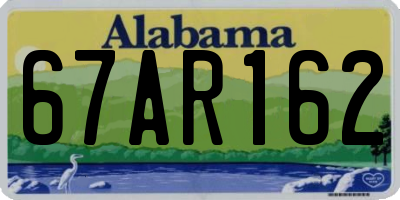 AL license plate 67AR162