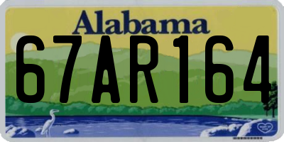 AL license plate 67AR164