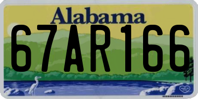 AL license plate 67AR166