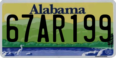AL license plate 67AR199