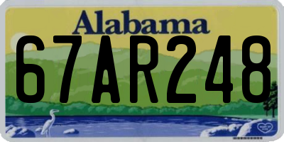 AL license plate 67AR248