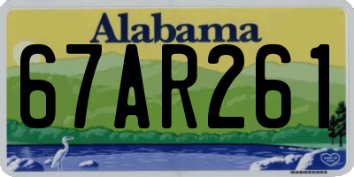 AL license plate 67AR261