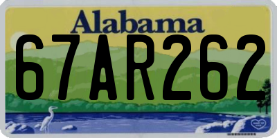 AL license plate 67AR262