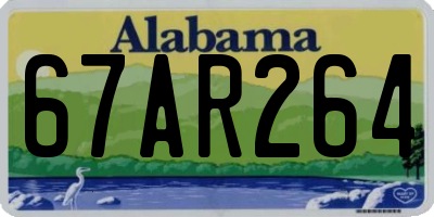 AL license plate 67AR264