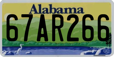 AL license plate 67AR266