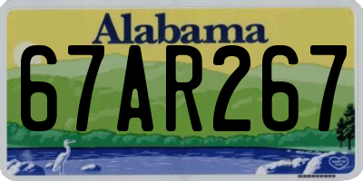 AL license plate 67AR267