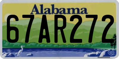 AL license plate 67AR272