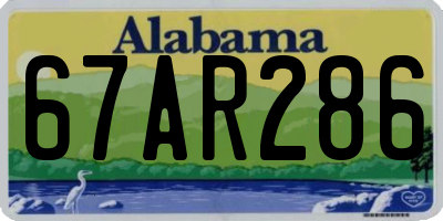 AL license plate 67AR286