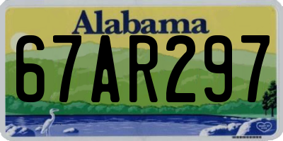 AL license plate 67AR297