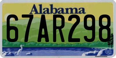 AL license plate 67AR298