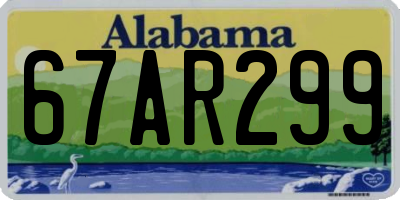 AL license plate 67AR299